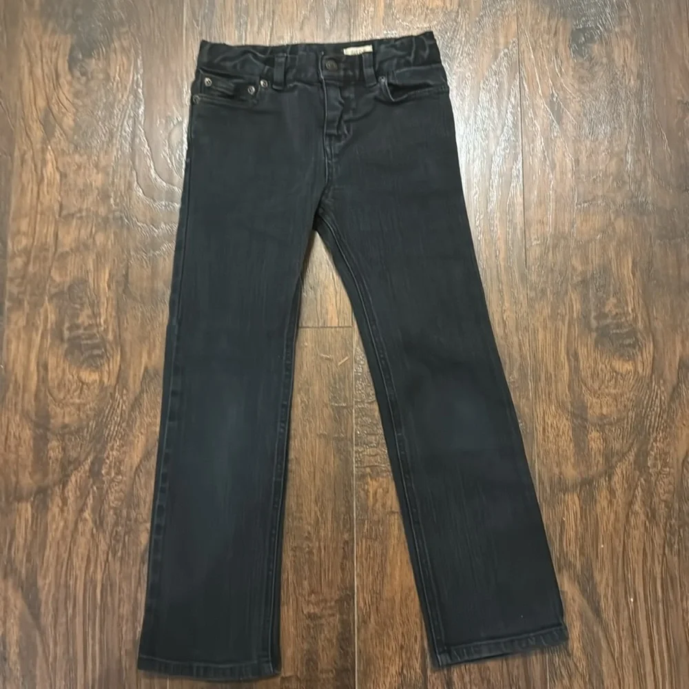 Ralph Lauren Kids Size 6 Black Jeans With Elastic to adjust waist 22x20